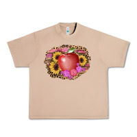 Burro apple sunflower back to school background Urban Heavy Tee - AdoDesignShop