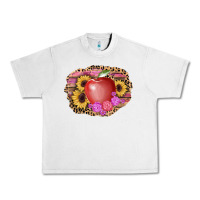 Lunar Rock apple sunflower back to school background Urban Heavy Tee - AdoDesignShop
