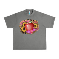 Tornado apple sunflower back to school background Urban Heavy Tee - AdoDesignShop