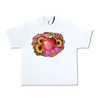 White apple sunflower back to school background Urban Heavy Tee - AdoDesignShop