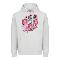 Dove Grey love hope cure Premium Hoodie - CowGirlArtShop