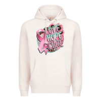 Pale Pink love hope cure Premium Hoodie - CowGirlArtShop