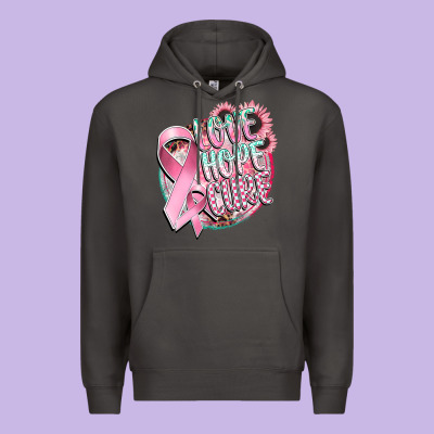 Love Hope Cure Premium Hoodie Designed By Cowgirlartshop