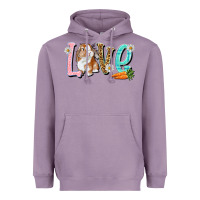 Lavender Love Easter Rabbit Easter Day Heavyweight Hoodie - HowdyJamesFarm