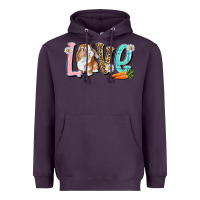 Plum Love Easter Rabbit Easter Day Heavyweight Hoodie - HowdyJamesFarm