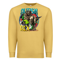Antique Gold Autism Rex Premium Sweatshirt - CowGirlArtShop