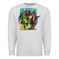 Dove Grey Autism Rex Premium Sweatshirt - CowGirlArtShop