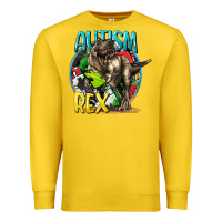 Lemon Autism Rex Premium Sweatshirt - CowGirlArtShop