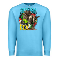 Ocean Blue Autism Rex Premium Sweatshirt - CowGirlArtShop