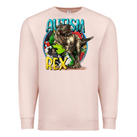 Pale Pink Autism Rex Premium Sweatshirt - CowGirlArtShop
