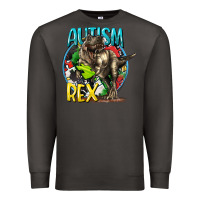 Smoke Autism Rex Premium Sweatshirt - CowGirlArtShop
