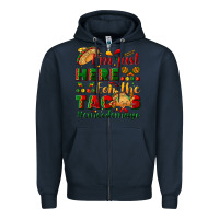 Navy I'm just here for the tacos #cincodemayo Zipper Hoodie - NancyCooperArtShop