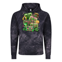 Cloud Black st patrick's day cassette tapes Vintage Hoodie - MaliasSmallBusiness
