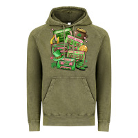 Vintage Olive st patrick's day cassette tapes Vintage Hoodie - MaliasSmallBusiness