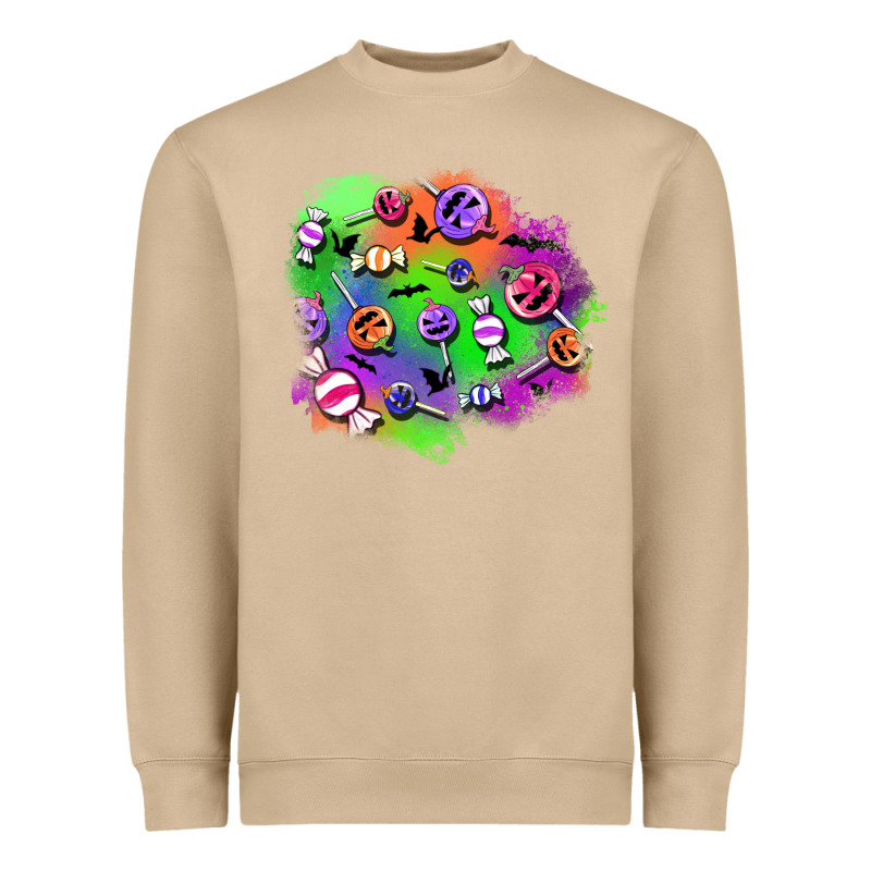 Halloween Candy Patches Heavyweight Sweatshirt by BundleAndBundleShop | Teevron
