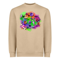 Mushroom halloween candy patches Heavyweight Sweatshirt - BundleAndBundleShop