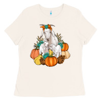 Bone Goat family fall pumpkins gemstone Ladies Tee - Artiststas