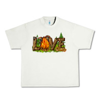 Pistachio camping love Urban Heavy Tee - NancyCooperArtShop