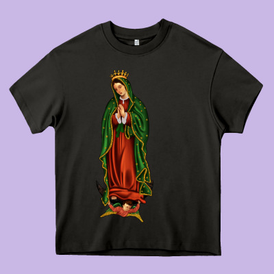 Our Lady Of Guadalupe Heavy Core Tee Designed By Jahusdesignshop