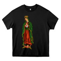 Black our lady of guadalupe Heavy Core Tee - JahusDesignShop