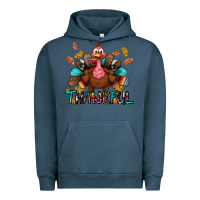 Pigment Midnight Navy Thankful Urban Hoodie - BundleAndBundleShop