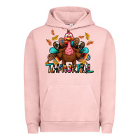 Pigment Salmon Thankful Urban Hoodie - BundleAndBundleShop