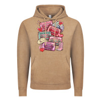 Vintage Coffee valentines day cassette tapes Vintage Hoodie - MaliasSmallBusiness