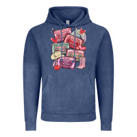 Vintage Denim valentines day cassette tapes Vintage Hoodie - MaliasSmallBusiness