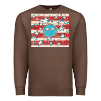 Chestnut America flag smiley  tumbler Premium Sweatshirt - HowdyJamesFarm