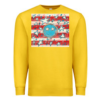 Lemon America flag smiley  tumbler Premium Sweatshirt - HowdyJamesFarm