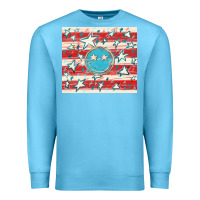Ocean Blue America flag smiley  tumbler Premium Sweatshirt - HowdyJamesFarm