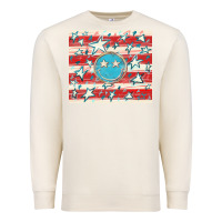 Sandshell America flag smiley  tumbler Premium Sweatshirt - HowdyJamesFarm