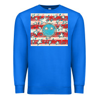 True Royal America flag smiley  tumbler Premium Sweatshirt - HowdyJamesFarm
