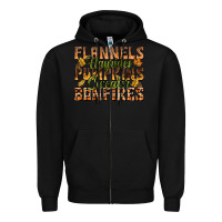 Black Flannels Hayrides Pumpkins Zipper Hoodie - texasbilliewilder