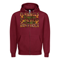 Burgundy Flannels Hayrides Pumpkins Zipper Hoodie - texasbilliewilder