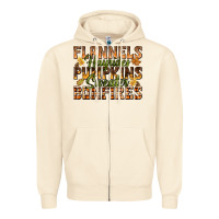 Sandshell Flannels Hayrides Pumpkins Zipper Hoodie - texasbilliewilder