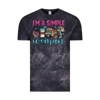 Cloud Black i'm a simple woman Vintage Tee - JahusDesignShop