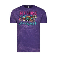 Cloud Purple i'm a simple woman Vintage Tee - JahusDesignShop