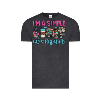 Vintage Black i'm a simple woman Vintage Tee - JahusDesignShop