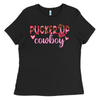 Black pucker up cowboy Ladies Tee - JahusDesignShop