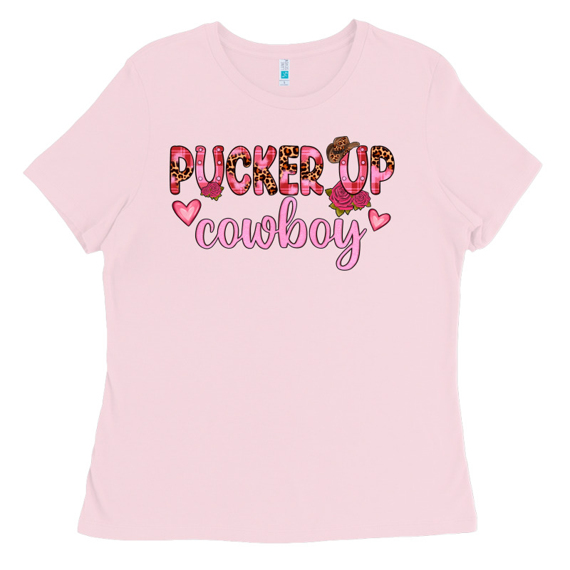 Pucker Up Cowboy Ladies Tee by JahusDesignShop | Teevron
