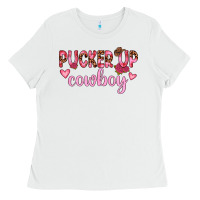 White pucker up cowboy Ladies Tee - JahusDesignShop