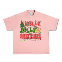 Salmon holly jolly cheerleader Urban Heavy Tee - MaliasSmallBusiness