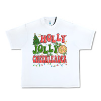 White holly jolly cheerleader Urban Heavy Tee - MaliasSmallBusiness