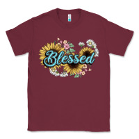 Burgundy blessed Classic Tee - NancyCooperArtShop