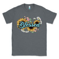 Charcoal Heather blessed Classic Tee - NancyCooperArtShop