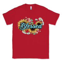 Red blessed Classic Tee - NancyCooperArtShop