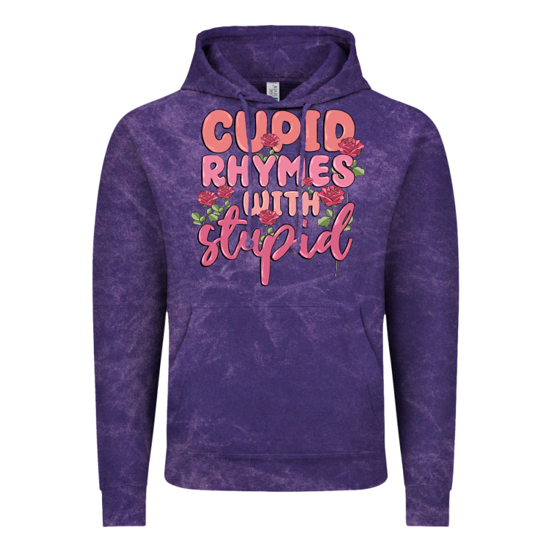 Cupid Rhymes With Stupid Vintage Hoodie by MaliasSmallBusiness | Teevron