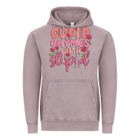 Vintage Zinc cupid rhymes with stupid Vintage Hoodie - MaliasSmallBusiness