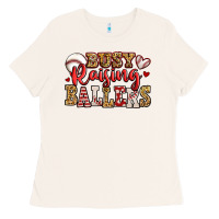 Busy Raising Ballers Baseball Ladies Tee | Teevron